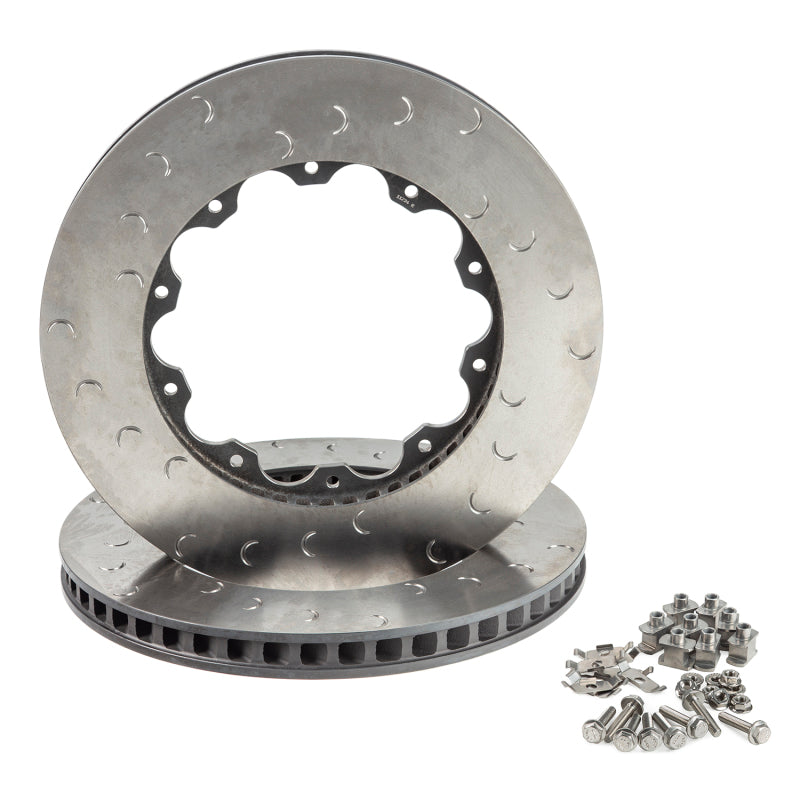 Alcon Nissan R35 GT-R Gen 2 Front Left 390X32.8mm Rotor Ring Kit - eliteracefab.com