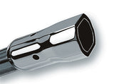 Borla 2.25in Inlet 3.38in x 3.0in Square Angle Cut Phantom x 6.5in Long Universal Exhaust Tips