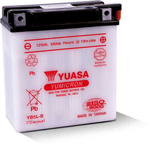 Yuasa YB5L-B Yumicron 12 Volt Battery Yuasa Battery