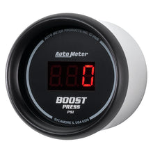 Load image into Gallery viewer, AutoMeter GAUGE; BOOST; 2 1/16in.; 60PSI; DIGITAL; BLACK DIAL W/RED LED - eliteracefab.com