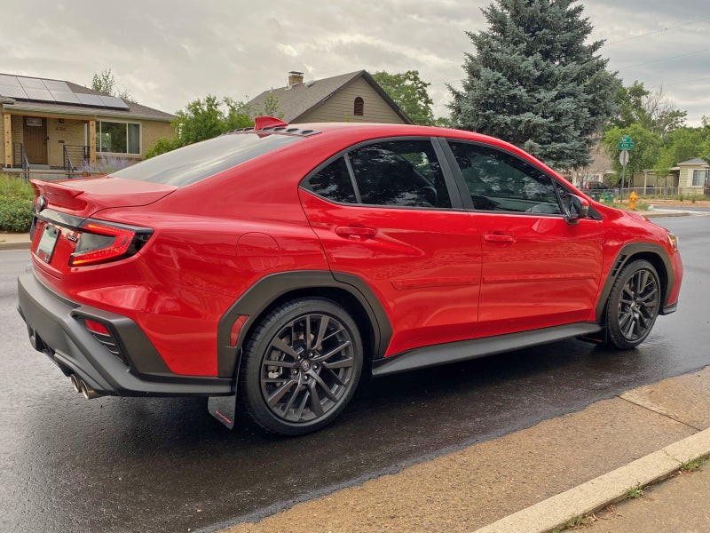 Rally Armor 2022 Subaru WRX Black UR Mud Flap w/ Red Logo - eliteracefab.com