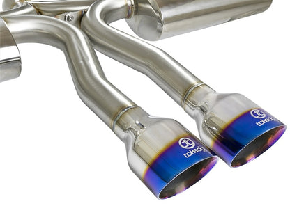 aFe Takeda 3in 304 SS Cat-Back Exhaust System w/ Blue Tips 2017+ Honda Civic Si 4Dr I4 1.5L (t) aFe