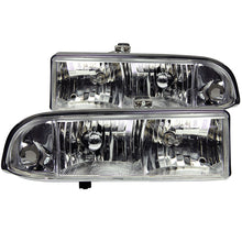 Load image into Gallery viewer, ANZO USA Chevrolet S-10 Crystal Headlights Chrome; 1998-2005 - eliteracefab.com