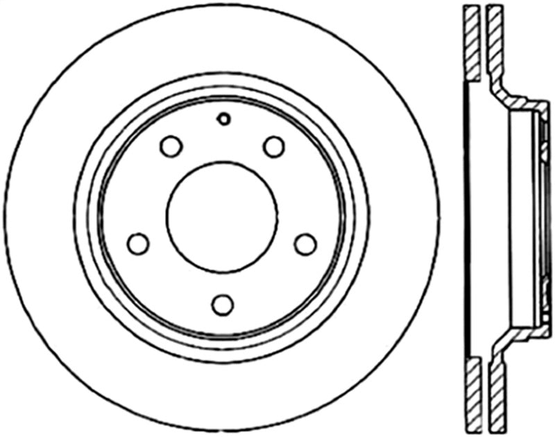 StopTech Power Slot 93-09 Mazda RX-7 Rear Left Slotted CRYO Rotor Stoptech