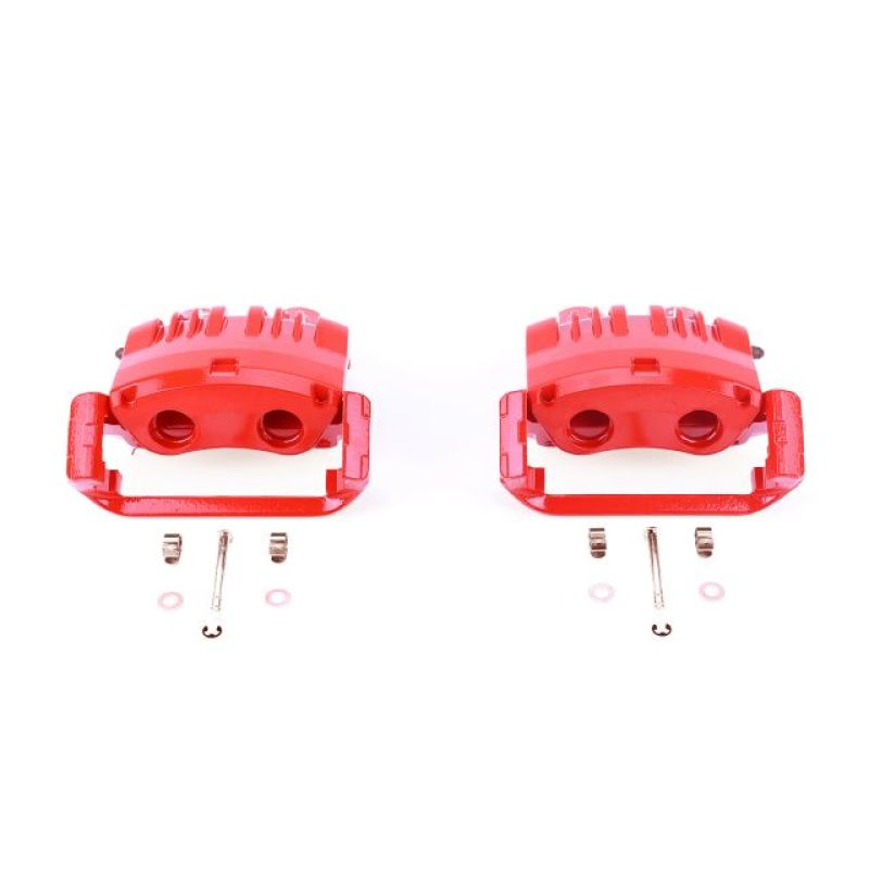 Power Stop 99-01 Ford Mustang Front Red Calipers w/Brackets - Pair - eliteracefab.com