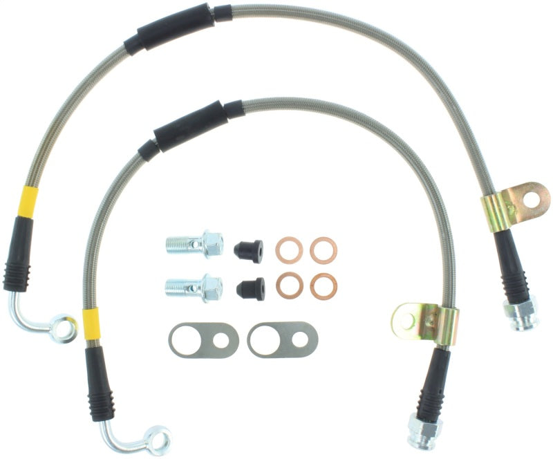 StopTech 2016 Mazda Miata Stainless Steel Front Brake Lines - eliteracefab.com