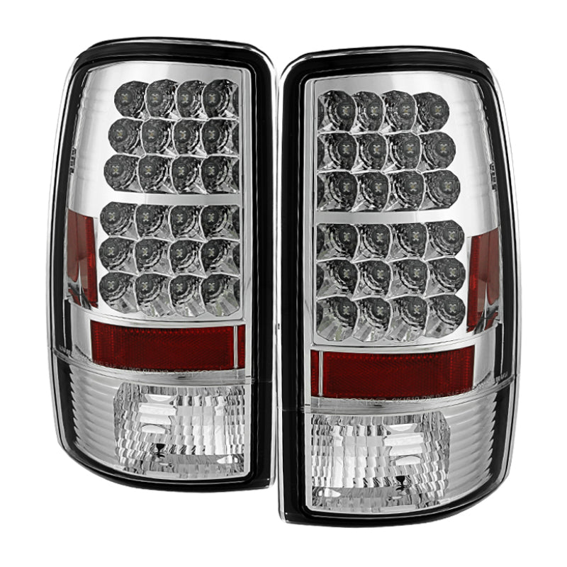 Spyder Chevy Suburban/Tahoe 1500/2500 00-06/GMC Yukon LED Tail Lights Chrome ALT-YD-CD00-LED-C - eliteracefab.com