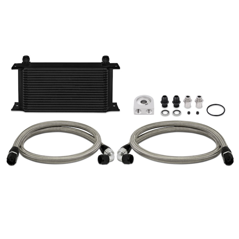 Mishimoto Universal 19 Row Oil Cooler Kit - Black - eliteracefab.com