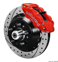 Load image into Gallery viewer, Wilwood Narrow Superlite 6R Dust Seal Front Hub Kit 14.00in Drill Red 67-69 Camaro 64-72 Nova Wilwood