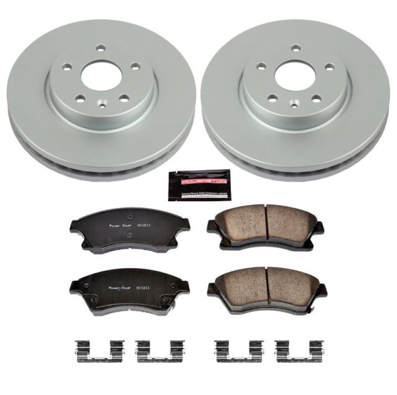 Power Stop 11-15 Chevrolet Cruze Front Z17 Evolution Geomet Coated Brake Kit - eliteracefab.com