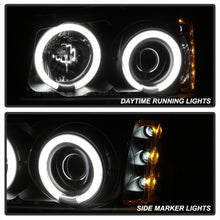 Load image into Gallery viewer, Spyder Chevy Silverado 1500 03-06 Projector HeadlightsCCFLHalo LED Blk High H1 PRO-YD-CS03-CCFL-BK - eliteracefab.com