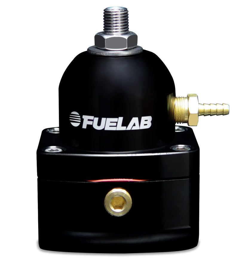 Fuelab 515 EFI Adjustable FPR 25-90 PSI (2) -10AN In (1) -6AN Return - Black - eliteracefab.com
