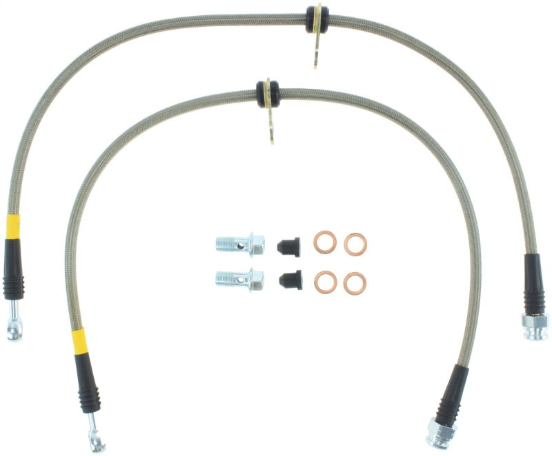 STOPTECH 06+ CIVIC SI STAINLESS STEEL FRONT BRAKE LINES, 950.40011 - eliteracefab.com