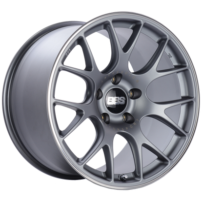 BBS CH-R 19x12 5x130 ET45 CB71.6 Satin Titanium Polished Rim Protector Wheel CH112TIPO