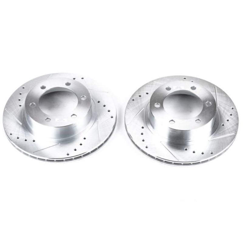 Power Stop 96-02 Toyota 4Runner Front Evolution Drilled & Slotted Rotors - Pair - eliteracefab.com