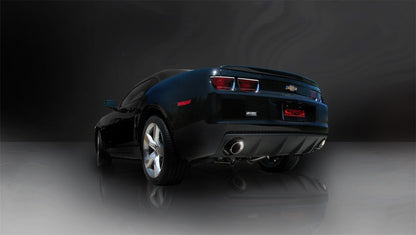 Corsa 10-14 Chevrolet Camaro Convertible SS 6.2L V8 Manual Polished Sport Cat-Back + XO Exhaust - eliteracefab.com