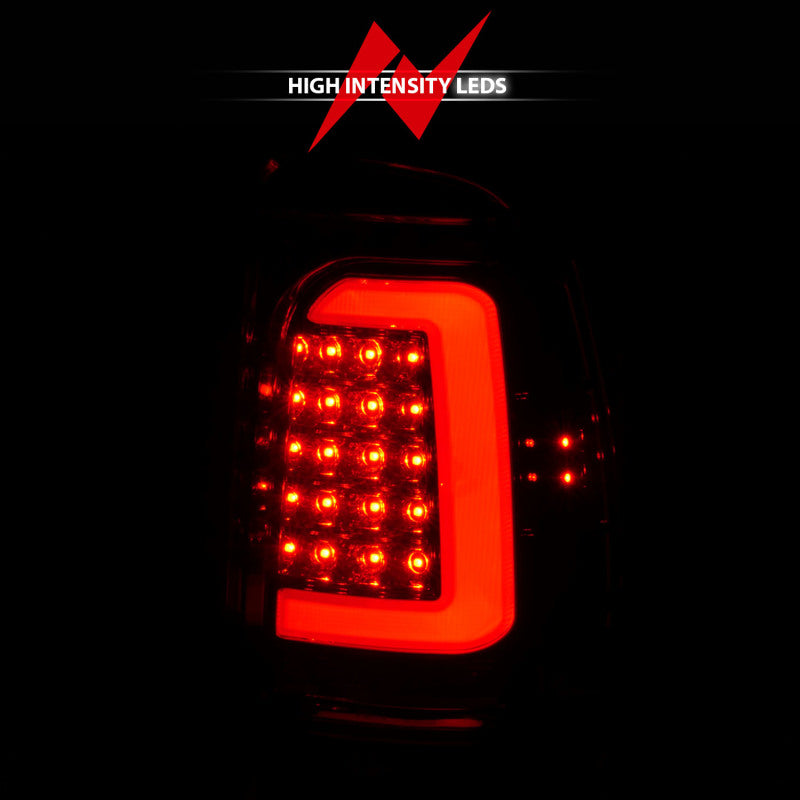 ANZO 1997-2004 Dodge Dakota LED Taillights Chrome Housing Red Lens Pair ANZO