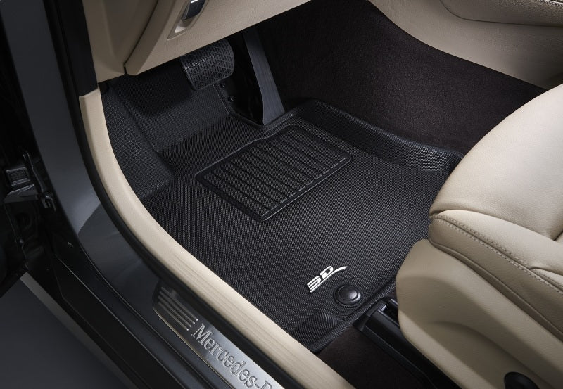 3D MAXpider 2013-2019 Cadillac ATS/ATS-V Kagu 1st Row Floormat - Black - eliteracefab.com