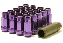 Load image into Gallery viewer, WHEEL MATE MUTEKI SR48 OPEN END LUG NUTS – PURPLE 12×1.25 48MM - eliteracefab.com