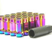 Load image into Gallery viewer, WHEEL MATE MONSTER LOCKING LUG NUT SET OF 4 – CHROME NEON 14×1.50