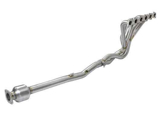 aFe Power Twisted Steel Long Tube Header & Connection Pipes (Street Series) 01-16 Nissan Patrol aFe