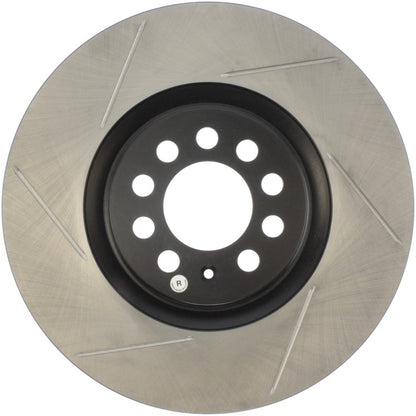 StopTech Power Slot 3/99-06 Audi TT/00-06 TT Quattro / 03-05 VW Golf GTi Right Front Slotted Rotor - eliteracefab.com