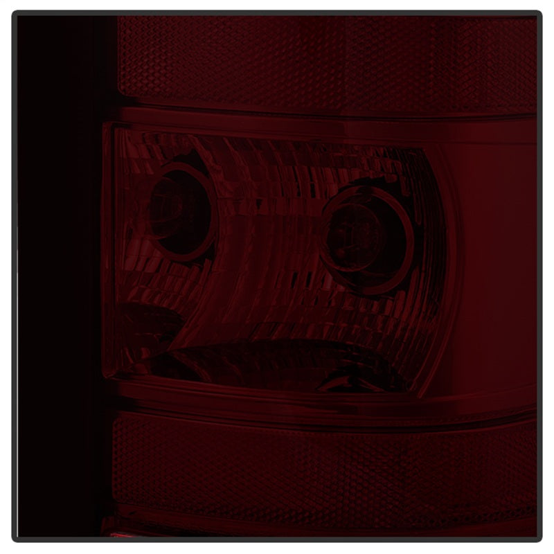 Xtune GMC Sierra 2007-2013 OEM Style Tail Light Red Smoked ALT-JH-GS07-OE-RSM - eliteracefab.com