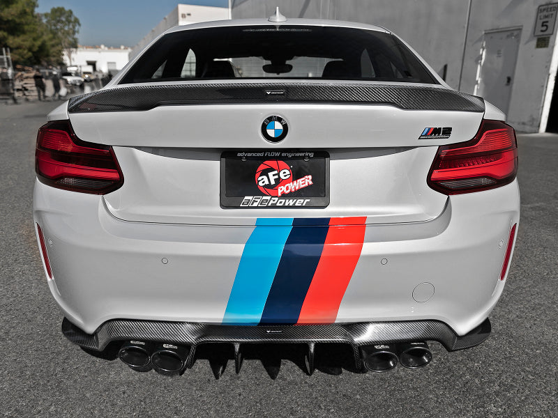 aFe MACHForce XP Exhausts Cat-Back SS 19-21 BMW M2 Competition L6-3.0L w/Black Tips aFe