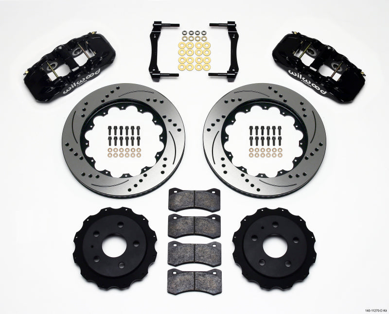 Wilwood AERO4 Rear Kit 14.25in Drilled 2010-2015 Camaro Wilwood
