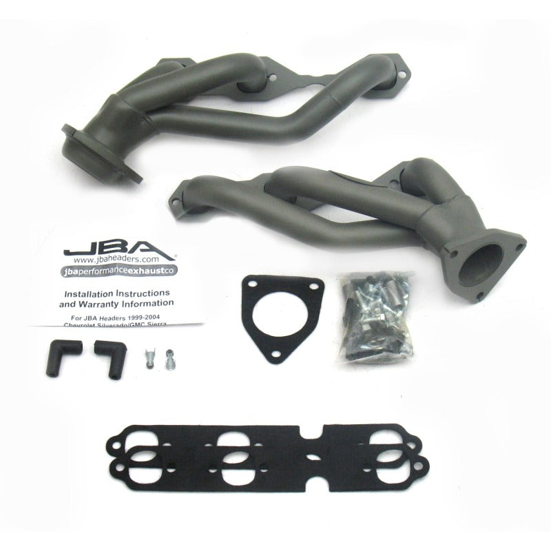 JBA 03-13 GM Truck 4.3L V6 1-1/2in Primary Ti Ctd Cat4Ward Header JBA
