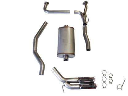 JBA 04-20 Nissan Titan 5.6L 304SS Pass Side Dual Exit Cat-Back Exhaust - eliteracefab.com