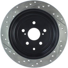 Load image into Gallery viewer, StopTech Sport Drilled &amp; Slotted Rotor - Rear Left - eliteracefab.com