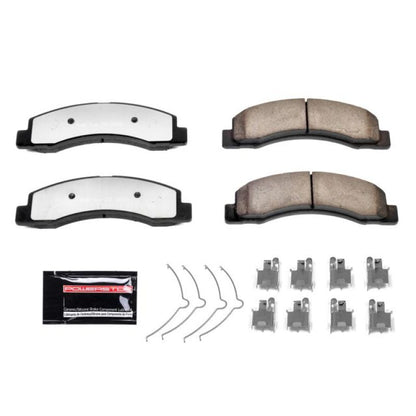 Power Stop 00-05 Ford Excursion Front Z36 Truck & Tow Brake Pads w/Hardware - eliteracefab.com