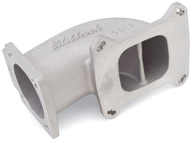 Load image into Gallery viewer, Edelbrock Low Profile Intake Elbow 90mm Throttle Body to Square-Bore Flange As-Cast Finish - eliteracefab.com