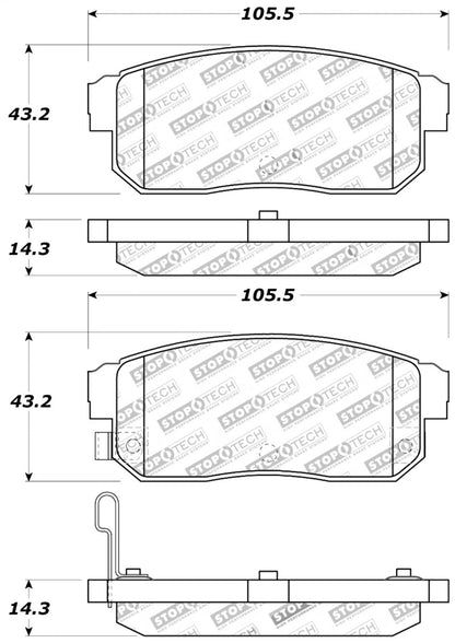 StopTech Performance 04-07 RX-8 Rear Pads - eliteracefab.com