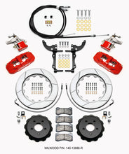 Load image into Gallery viewer, Wilwood AERO4 / MC4 Rear Kit 14.00 Red 2015-Up Mustang w/Lines &amp; Cables - eliteracefab.com