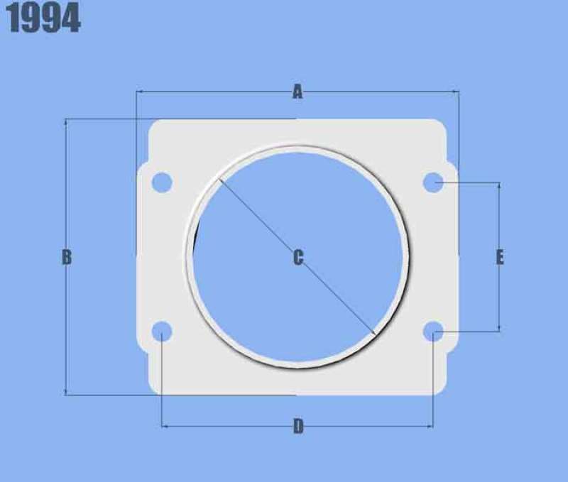 Vibrant MAF Sensor Adapter Plate for Subaru applications use w/ 3in Inlet I.D. filters only.