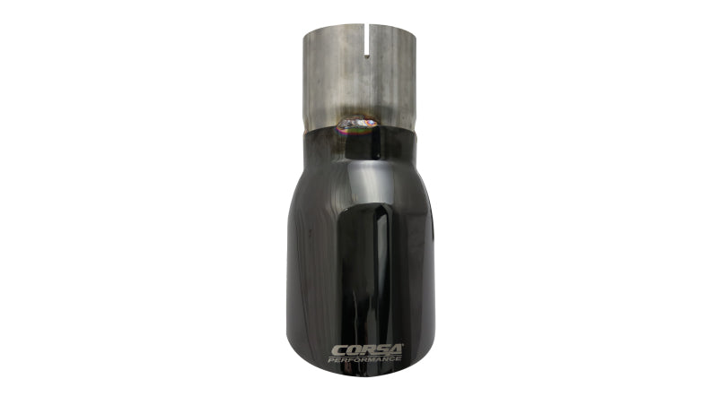 Corsa Single Universal 3.0in Inlet / 4.0in Outlet Black PVD Pro-Series Tip Kit CORSA Performance
