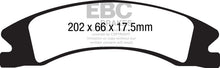 Load image into Gallery viewer, EBC 15+ Cadillac Escalade Ext/Esv 6.2 2WD Yellowstuff Front Brake Pads - eliteracefab.com