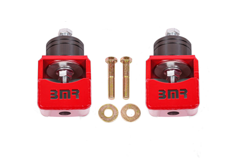 BMR Chevy SS and Pontiac G8 Motor Mount Kit (Solid Bushings) Red - eliteracefab.com