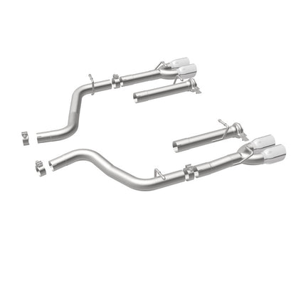 MagnaFlow Axle-Back, SS, 2.5in, Quad Split Rear 3.5in Tip 2015 Dodge Challenger R/T 5.7L Magnaflow