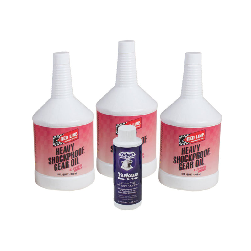 Yukon Gear Redline Synthetic Shock Proof Oil w/ Positraction Additive. 3 Quarts Yukon Gear & Axle