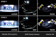 Load image into Gallery viewer, Diode Dynamics 10-15 Chevrolet Camaro Interior LED Kit Cool White Stage 2