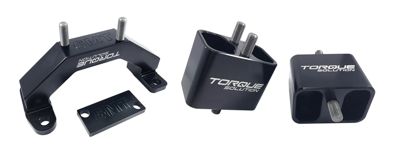 Torque Solution Solid Billet Aluminum Engine & Transmission Mounts 02-14 Subaru WRX / 04-17 STi - eliteracefab.com