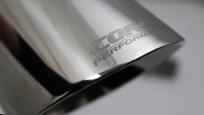 Corsa Single Universal 2.75in Inlet / 4in Outlet Polished Pro-Series Tip Kit CORSA Performance