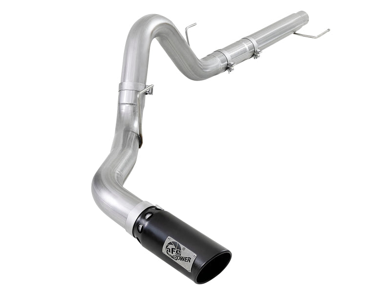 aFe Atlas 4in Aluminized Steel DPF-Back Exh 18-19 Ford F-150 V6-3.0L (td) w/ Black Tip aFe