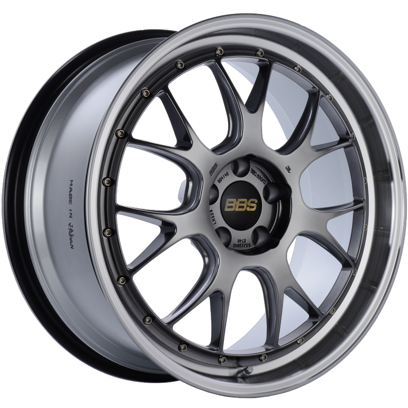 BBS LM-R 20x9.5 5x114.3 ET40 CB66 Diamond Black Center Diamond Cut Lip Wheel