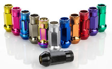 Load image into Gallery viewer, WHEEL MATE MUTEKI SR48 OPEN END LUG NUTS – PURPLE 12×1.25 48MM - eliteracefab.com