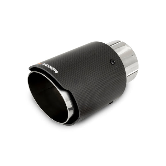 Mishimoto Carbon Fiber Muffler Tip 3in Inlet 4in Outlet Polished Mishimoto