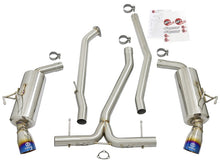 Load image into Gallery viewer, aFe POWER Takeda 16-17 Honda Civic I4-1.5L (t) 2.5-2.25in 304 SS CB Dual-Exit Exhaust Blue Tips - eliteracefab.com